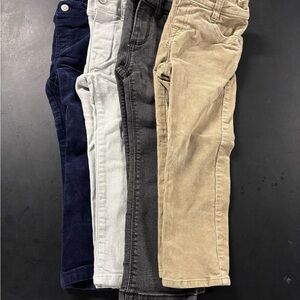Kids Corduroy & Jean Pants - Navy, Whitewash, Black, Tan